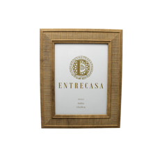 Imagem de PORTA-RETRATO DECORATIVO EM MDF TEXTURIZADO MARROM 27X22X2CM - ENTRECASA - Inverno Verao Comercio De Modas E Decoracao Eireli