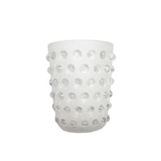 Imagem de VASO DECORATIVO DE VIDRO FOSCO 21X15,5X15,5CM - LUCATTI - Lucatti Artes E Decoracoes Ltda