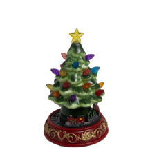 Imagem de MINI ÁRVORE DE RESINA COM LED, MOVIMENTO E MUSICA DE NATAL MOVIDO A PILHAS 3AAA - GRILLO 58875 - Grillo Ltda