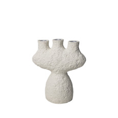Imagem de CASTIÇAL DECORATIVO EM RESINA BRANCO PARA 9 VELAS 15X14X7 CM - Grillo Ltda