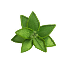 Imagem de POINSÉTIA DECORATIVA COR VERDE 27X20CM CABO CURTO - GRILLO 58407 - Grillo Ltda