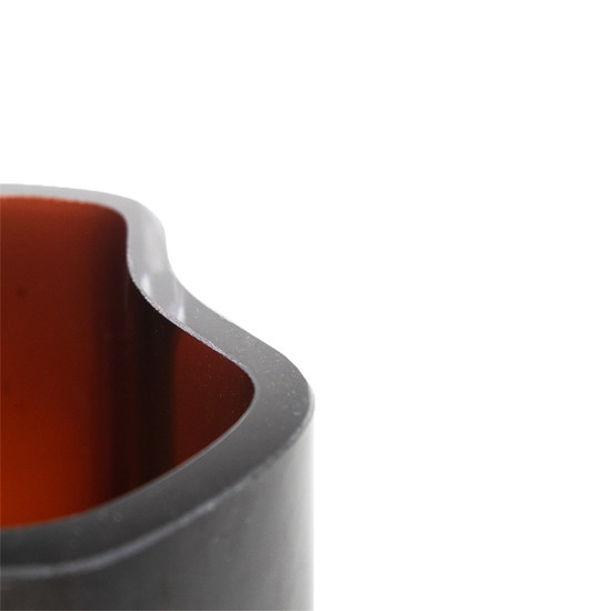 Imagem VASO DECORATIVO EM VIDRO COR CAFÉ 14X10X13CM - GRILLO 58349