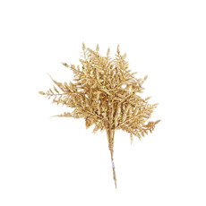 Imagem de PICK FLOHAS DE NATAL COR DOURADO 30CM DE PLÁSTICO - CROMUS  - Cromus Embalagens Ind. E Com. Ltda