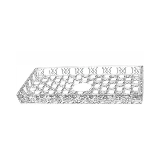Imagem CENTRO DE MESA RETANGULAR DECORATIVO EM VIDRO 2,8X34,5X18,5CM - DAY HOME