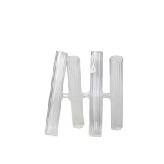 Imagem de VASO DECORATIVO EM VIDRO TRANSPARENTE 19X17X10 CM - Grillo Ltda