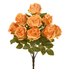 Imagem de BUQUÊ DECORATIVO DE BOTÕES DE ROSAS AMARELAS EM PLÁSTICO MOLDÁVEL 47X28CM - GRILLO - Grillo Ltda