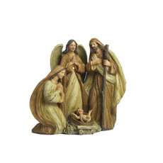 Imagem de SAGRADA FAMÍLIA DECORATIVA EM RESINA 20X20X10CM - ARTESANATOS IRACEMA - Artesanatos Iracema Ltda Me