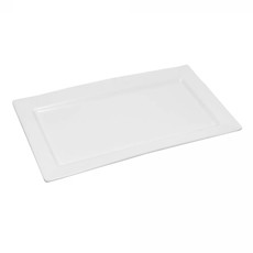 Imagem de TRAVESSA RETANGULAR EM MELAMINA BRANCA 2X35X19CM - WOLFF - Rojemac Impotacao E Exportacao Ltda
