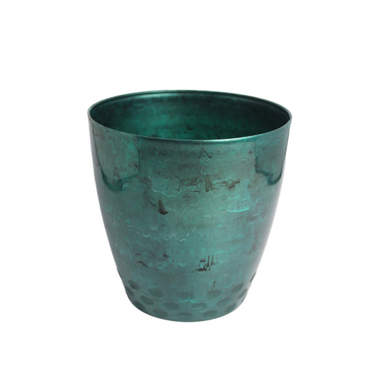 Imagem CACHEPOT DIAMOND DECORATIVO COR VERDE GUATEMALA EM PLÁSTICO 20X20CM - ATACAPLAST