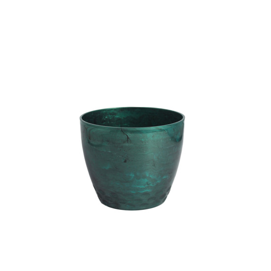 Imagem CACHEPOT DIAMOND DECORATIVO COR VERDE GUATEMALA EM PLÁSTICO 13X16CM - ATACAPLAST