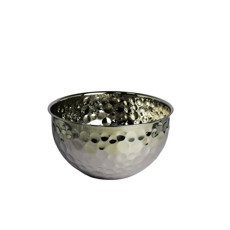 Imagem de BOWL MARTELADO EM AÇO INOX 14,5X27CM - LILIAN GIFT DESIGN - Lilian Distribuidora Comercial Ltda