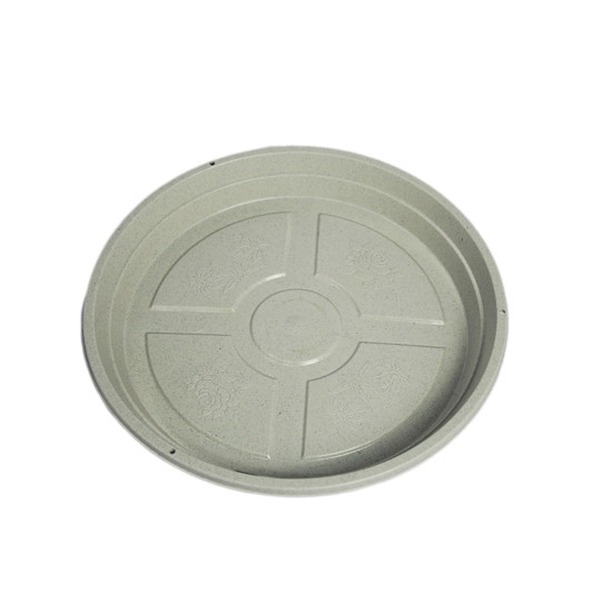 Imagem PRATO PARA VASO DE PLANTAS EM POLIPROPILENO COR CINZA 3X24CM - ATACAPLAST