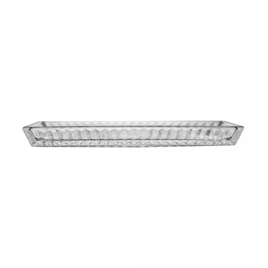 Imagem TRAVESSA RETANGULAR GENEVA EM CRISTAL 2,5X27,5X14CM - WOLFF