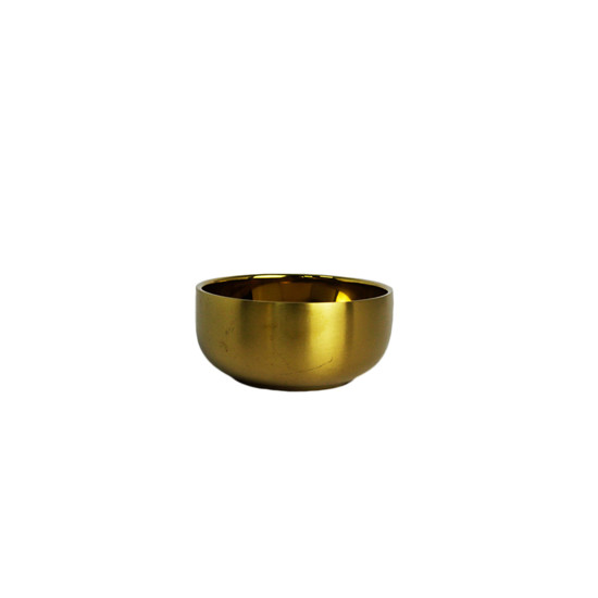 Imagem BOWL PAREDE DUPLA DOURADO EM AÇO INOX 5X10,5CM - LILIAN GIFT DESIGN