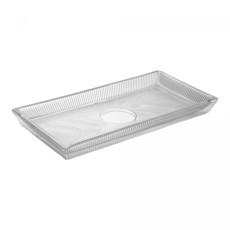 Imagem de TRAVESSA RETANGULAR LINES EM CRISTAL 2,5X27X14CM - WOLFF - Rojemac Impotacao E Exportacao Ltda