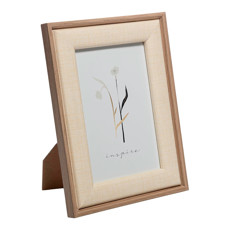 Imagem de PORTA-RETRATO BEGE DECORATIVO EM MDF 15X20CM - LYOR  - Coliseu Presentes Ltda