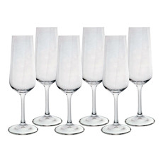 Imagem de JOGO DE 6 TAÇAS 200ML PARA CHAMPANHE EM CRISTAL ECOLÓGICO 24X6,5CM - BOHEMIA CRYSTAL - Full Fit Industria Importacao E Comercio Ltda.