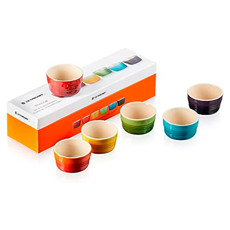 Imagem de SET 6 MINI RAMEKINS 100ML GIFT COLLECTION EM CERÂMICA COLORIDA - LE CREUSET - Le Creuset Do Brasil Ltda 
