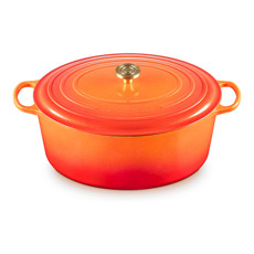 Imagem de PANELA REDONDA SIGNATURE 15L EM FERRO FUNDIDO E PEGADOR DOURADO - LE CREUSET - Le Creuset Do Brasil 