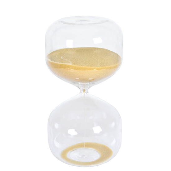 Imagem AMPULHETA 30 MINUTOS DECORATIVA EM VIDRO 22,5X11X11CM - GRILLO