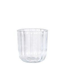 Imagem de VASO DE VIDRO DECORATIVO PEQUENO 8X7,5X7,5CM - GRILLO - Grillo Ltda