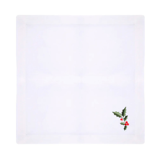Imagem GUARDANAPO DE PAPEL NATALINO BRANCO 40X40CM - CROMUS