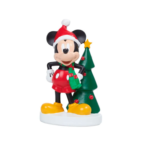 Imagem MICKEY NATALINO COM ÁRVORE DE NATAL EM RESINA 17X10X8CM - CROMUS