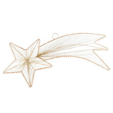 Imagem de ESTRELA CADENTE DOURADA DECORATIVA EM METAL E POLIÉSTER 45CM - CROMUS - Cromus Embalagens Ind E Com Ltda