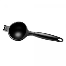Imagem de ESPREMEDOR DE LIMÃO COM CABO ANTIDERRAPANTE CHEF PRO 22CM PRETO LIGA DE ZINCO - WOLFF - Rojemac Impotacao E Exportacao Ltda