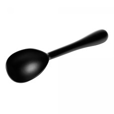 Imagem de COLHER PARA SORVETE COM CABO ANTIDERRAPANTE CHEF PRO 17CM PRETO LIGA DE ZINCO - WOLFF - Rojemac Impotacao E Exportacao Ltda