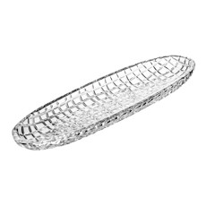 Imagem de TRAVESSA QUADRIX EM VIDRO 3,3X40X13,5CM - LYOR - Coliseu Presentes Ltda