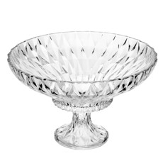 Imagem de CENTRO DE MESA DE CRISTAL COM PÉ DIAMOND 20X32X32CM - LYOR - Coliseu Presentes Ltda