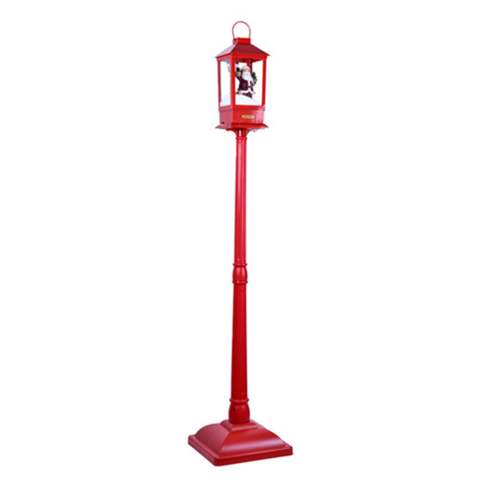 Imagem POSTE DE LUZ NATALINO VERMELHO DECORATIVO EM PLÁSTICO 156CM - GRILLO