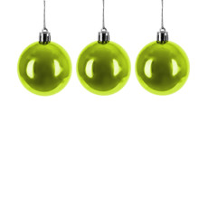 Imagem de BOLA NATALINA VERDE MENTA METALIZADA DECORATIVA 6CM 3 PEÇAS - GRILLO - Grillo Ltda