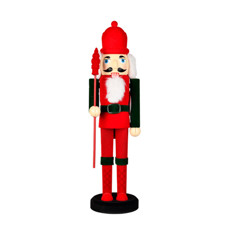 Imagem de QUEBRA NOZES DECORATIVO VERMELHO E VERDE EM PLÁSTICO 28CM - GRILLO - Grillo Ltda