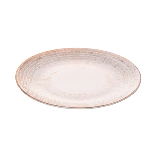 Imagem PRATO PARA SOBREMESA MARÉA 20CM OFF WHITE DE CERÂMICA - WOLFF