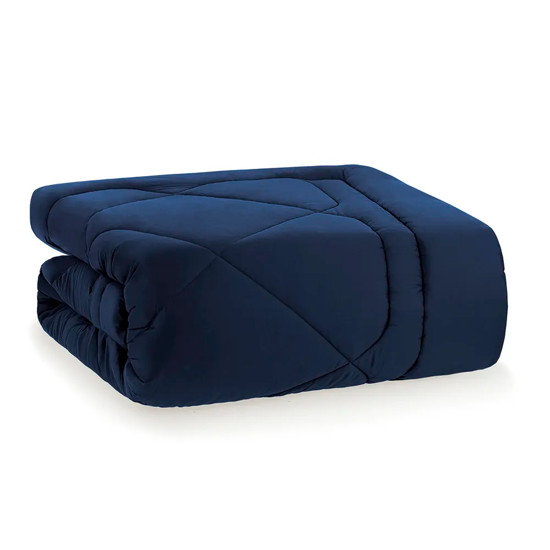 Imagem EDREDOM QUEEN 300 FIOS GRASSO 100% ALGODÃO AZUL SICILIANO - TRUSSARDI