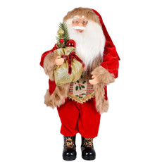 Imagem de PAPAI NOEL DECORATIVO DE TECIDO E PLÁSTICO 45X20X15CM - GRILLO - Grillo Ltda