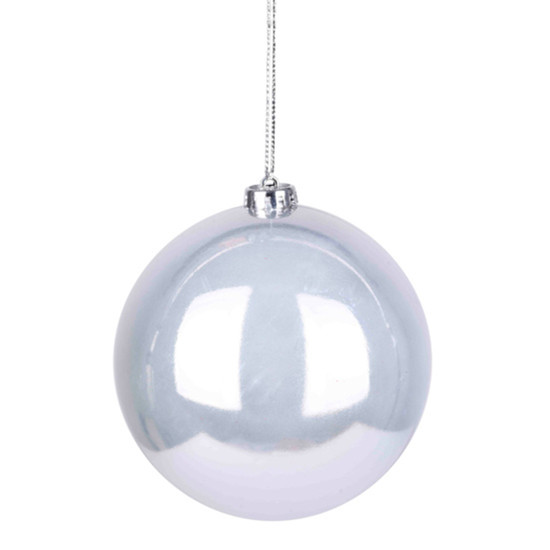 Imagem BOLA NATALINA PEROLADA 15CM DE PLÁSTICO PÉROLA  - GRILLO