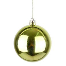 Imagem de BOLA NATALINA VERDE MENTA METALIZADA DE PLÁSTICO 2UND 8CM - GRILLO - Grillo Ltda