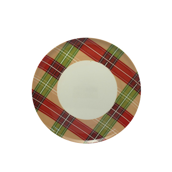 Imagem PRATO RASO XADREZ DE MALAMINA 26CM - GRILLO