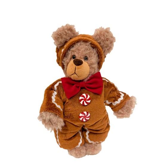 Imagem URSO NATALINO DECORATIVO DE TECIDO E PLÁSTICO 25CM - GRILLO