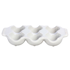 Imagem de BANDEJA PARA 6 OVOS EM CERÂMICA BRANCA 3,5X19,9X10,5 CM - LE CREUSET - Le Creuset Do Brasil Ltda 