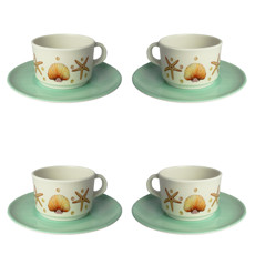 Imagem de XÍCARA E PIRES DE MALAMINA 11X15X15CM - GRILLO - Grillo Ltda