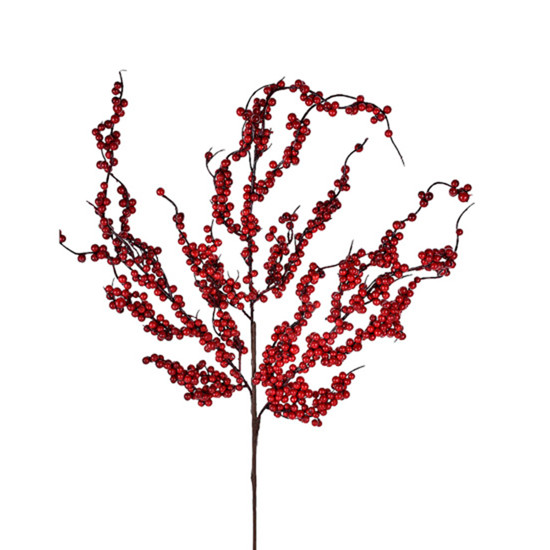 Imagem HASTE DECORATIVA DE BERRIES VERMELHAS 77X12CM - GRILLO 