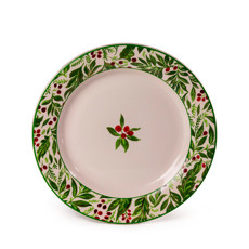 Imagem de PRATO RASO NATALINO DE BERRIES VERMELHAS DE CERÂMICA 26,5CM - CERÂMICA LUIZ SALVADOR - São Lourenco Comercio E Decoracao Eireli