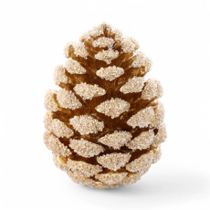 Imagem de PINHA DOURADA DECORATIVA 19X13X13CM - CROMUS - Cromus Embalagens Ind E Com Ltda