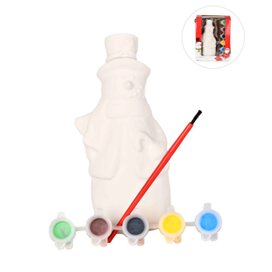 Imagem BONECO DE NEVE NATALINO EM RESINA PARA PINTURA 15X6X5CM - GRILLO