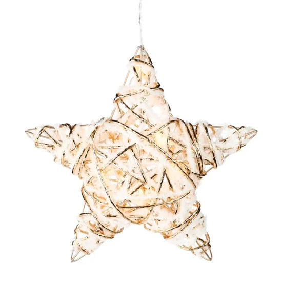 Imagem ESTRELA DECORATIVA COM LED 30X30CM - CROMUS
