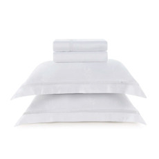 Imagem de JOGO DE CAMA QUEEN 300 FIOS DE ALGODÃO BAMBU OLIVINE BRANCO - TRUSSARDI - Karsten S.A 